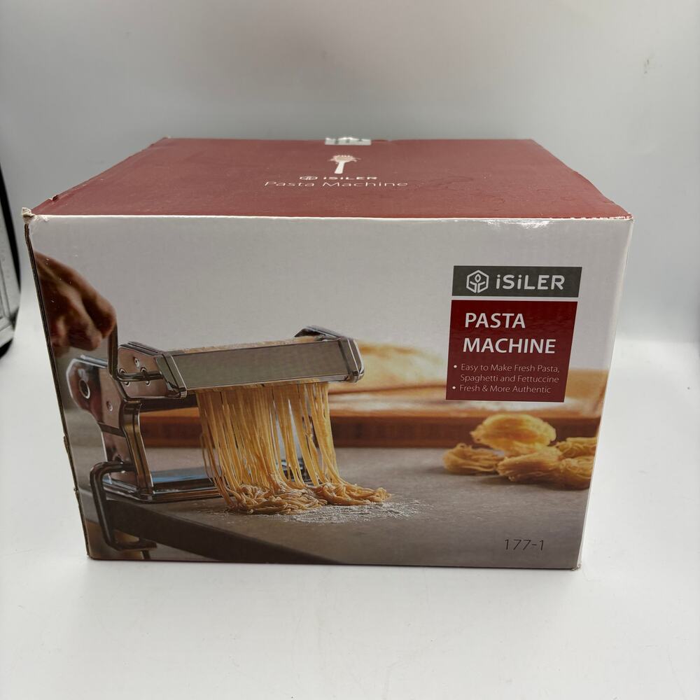 iSiLER Pasta Machine 9 Adjustable Thickness Settings Pasta Maker Roller Noodles